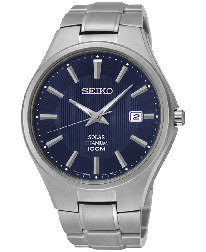 Seiko titanium store solar powered watches